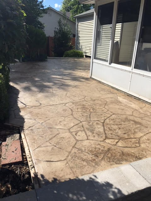 Patio Stamped Concrete